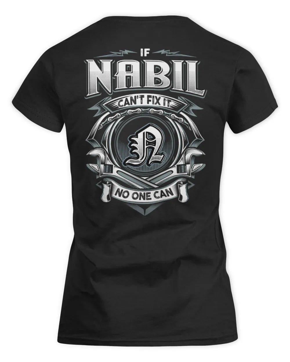 NABIL AP81-K4-626 - Personalized Ahmed Quote Apparel “If Ahmed Can't Fix It, No One Can” - Women's Standard T-Shirt - Black