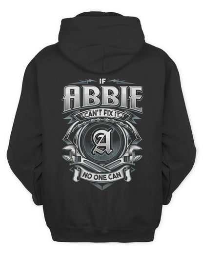 ABBIE AP81-K4-626 - Personalized Ahmed Quote Apparel “If Ahmed Can't Fix It, No One Can” - Unisex Hoodie - Black