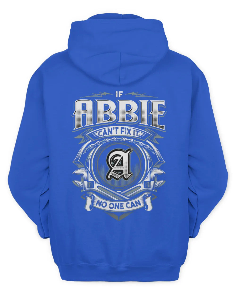 ABBIE AP81-K4-626 - Personalized Ahmed Quote Apparel “If Ahmed Can't Fix It, No One Can” - Unisex Hoodie - Royal