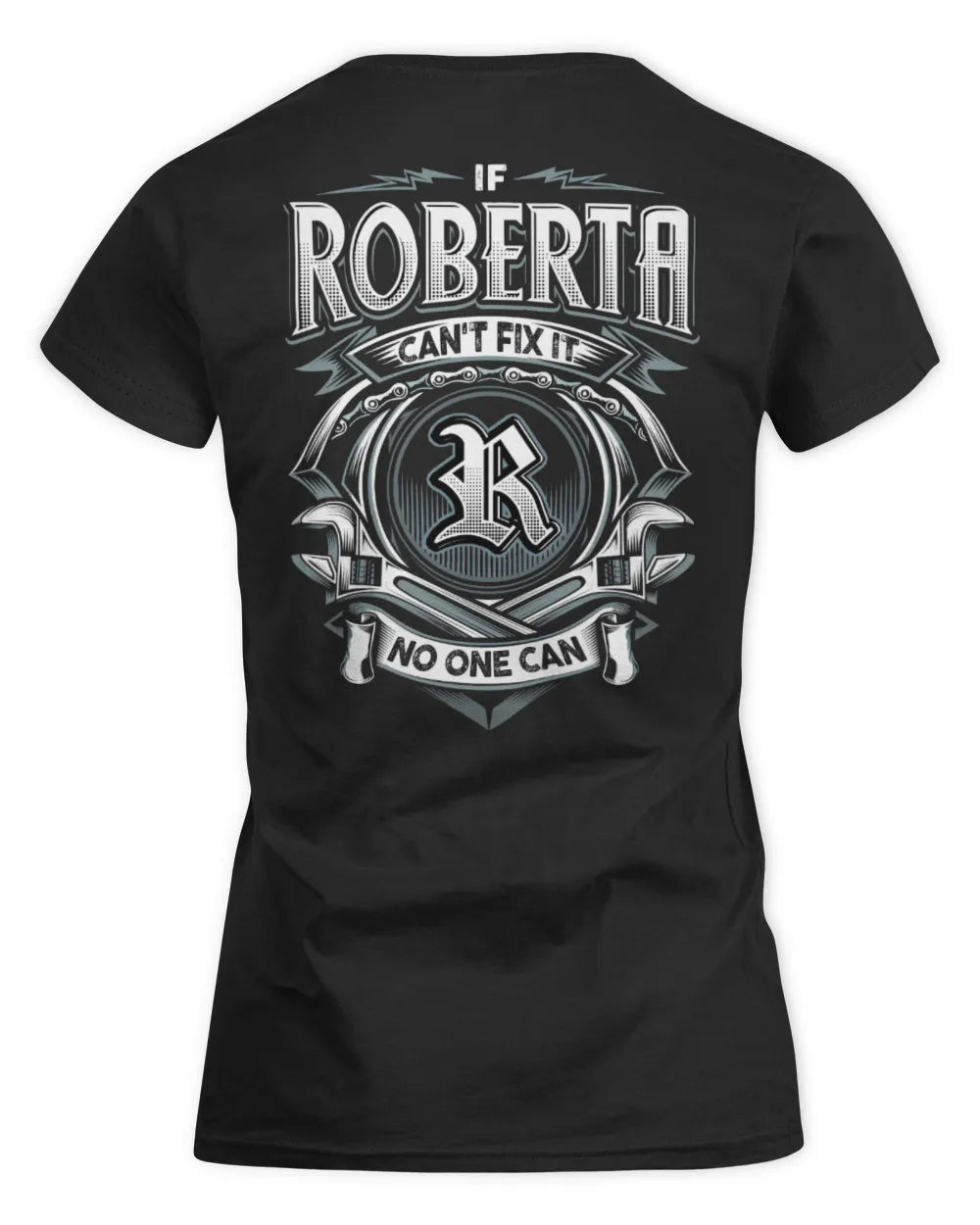 ROBERTA AP81-K4-626 - Personalized Ahmed Quote Apparel “If Ahmed Can't Fix It, No One Can” - Women's Standard T-Shirt - Black