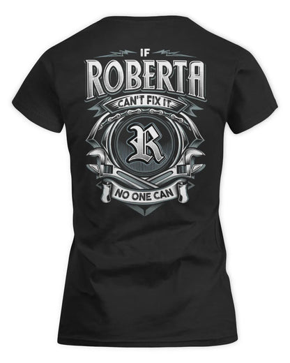 ROBERTA AP81-K4-626 - Personalized Ahmed Quote Apparel “If Ahmed Can't Fix It, No One Can” - Women's Standard T-Shirt - Black