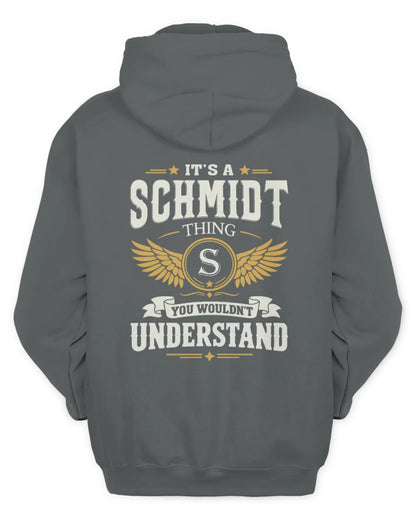 SCHMIDT KT06-M008 It’s a [NAME] Thing – You Wouldn’t Understand | Personalized Vintage T-Shirt - Unisex Hoodie - Charcoal