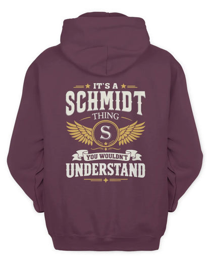 SCHMIDT KT06-M008 It’s a [NAME] Thing – You Wouldn’t Understand | Personalized Vintage T-Shirt - Unisex Hoodie - Maroon