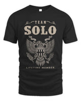 SOLO TP06-K82 – Personalized Classic Style Apparel “Team NAME Lifetime Member” - Unisex Standard T-Shirt - Black
