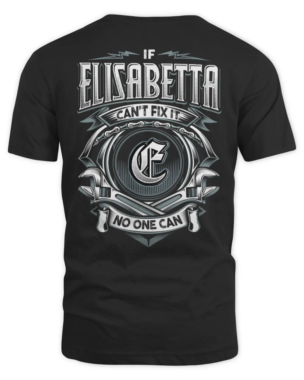 ELISABETTA AP81-K4-626 - Personalized Ahmed Quote Apparel “If Ahmed Can't Fix It, No One Can” - Unisex Standard T-Shirt - Black