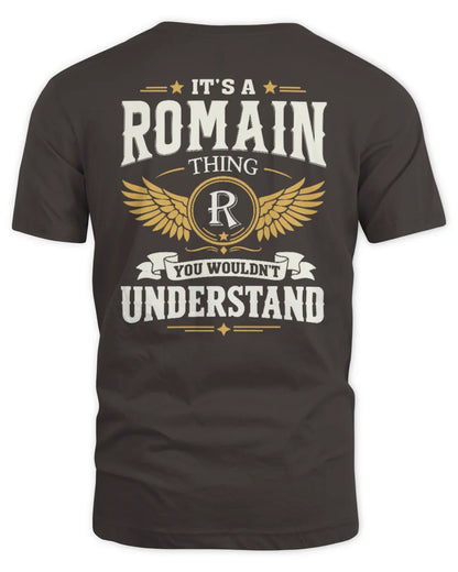 ROMAIN KT06-M008 It’s a [NAME] Thing – You Wouldn’t Understand | Personalized Vintage T-Shirt - Unisex Standard T-Shirt - Dark Chocolate