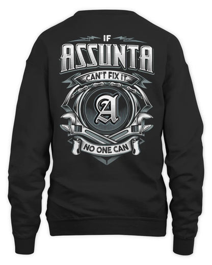 ASSUNTA AP81-K4-626 - Personalized Ahmed Quote Apparel “If Ahmed Can't Fix It, No One Can” - Unisex Sweatshirt - Black