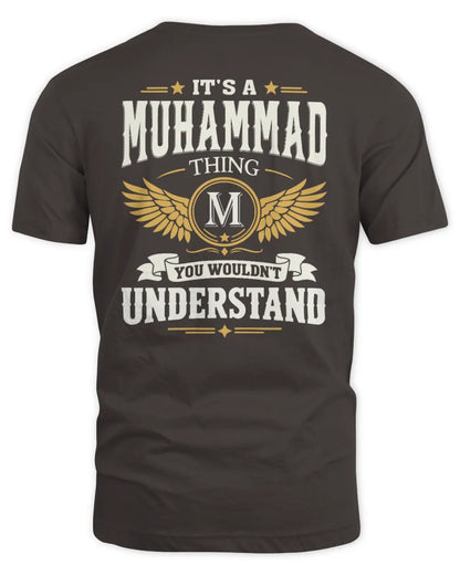 MUHAMMAD KT06-M008 It’s a [NAME] Thing – You Wouldn’t Understand | Personalized Vintage T-Shirt - Unisex Standard T-Shirt - Dark Chocolate