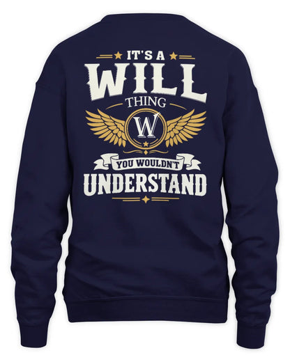 WILL KT06-M008 It’s a [NAME] Thing – You Wouldn’t Understand | Personalized Vintage T-Shirt - Unisex Sweatshirt - Navy