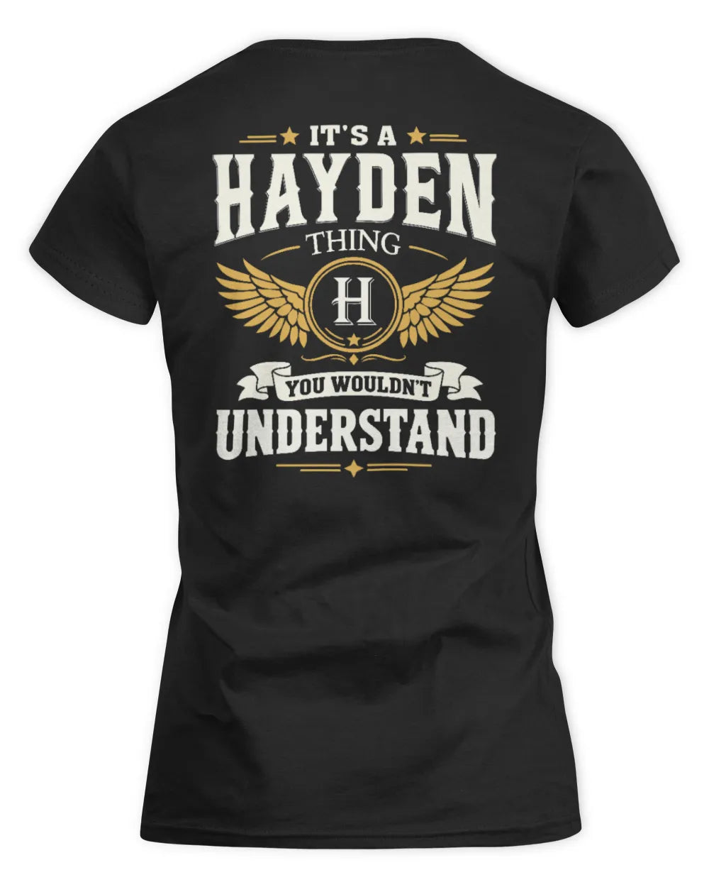 HAYDEN KT06-M008 It’s a [NAME] Thing – You Wouldn’t Understand | Personalized Vintage T-Shirt - Women's Standard T-Shirt - Black