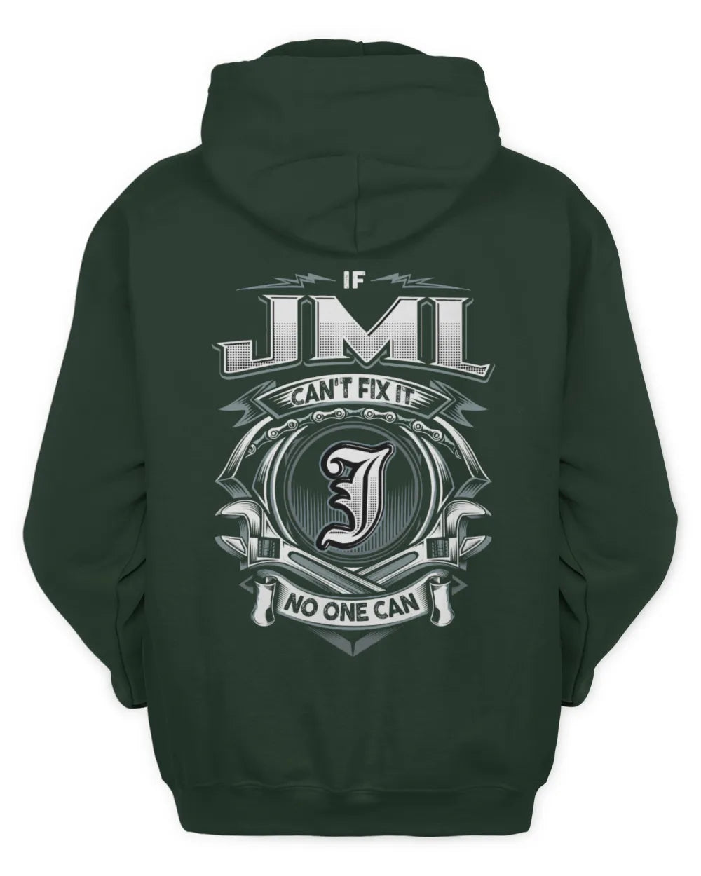 JML AP81-K4-626 - Personalized Ahmed Quote Apparel “If Ahmed Can't Fix It, No One Can” - Unisex Hoodie - Forest Green