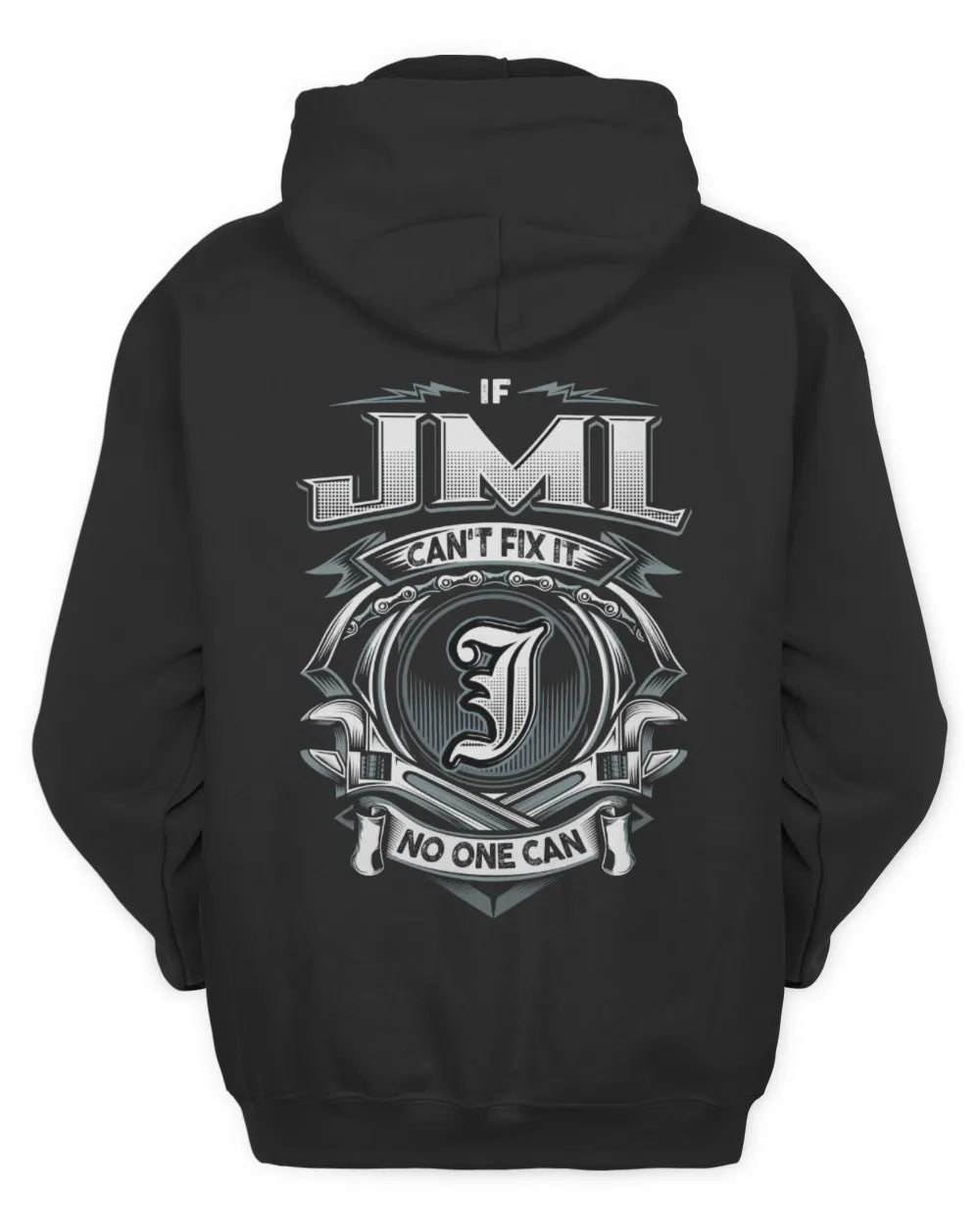 JML AP81-K4-626 - Personalized Ahmed Quote Apparel “If Ahmed Can't Fix It, No One Can” - Unisex Hoodie - Black