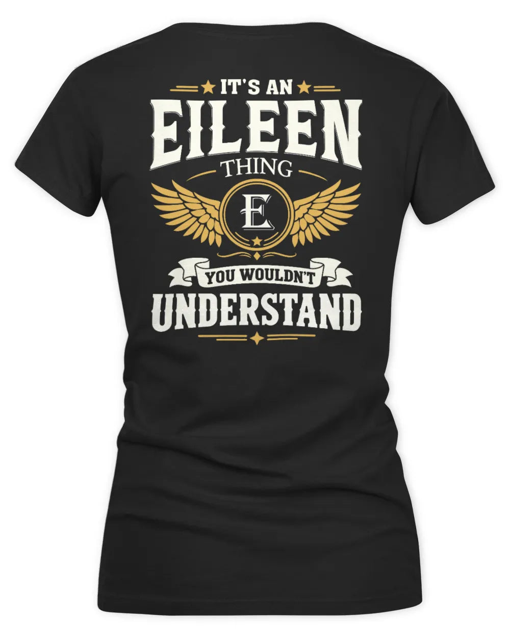 EILEEN KT06-M008 It’s a [NAME] Thing – You Wouldn’t Understand | Personalized Vintage T-Shirt - Women's V-Neck T-Shirt - Black
