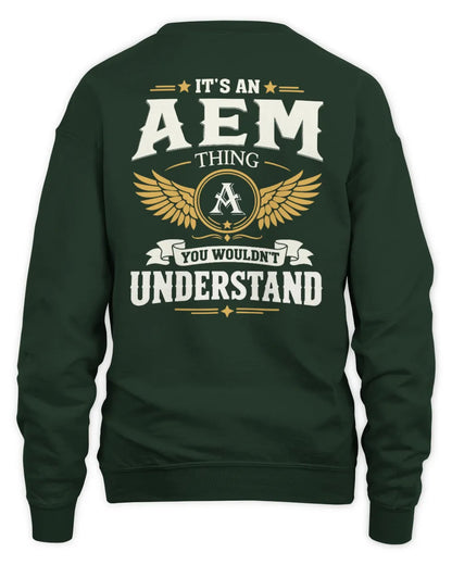 AEM KT06-M008 It’s a [NAME] Thing – You Wouldn’t Understand | Personalized Vintage T-Shirt - Unisex Sweatshirt - Forest Green