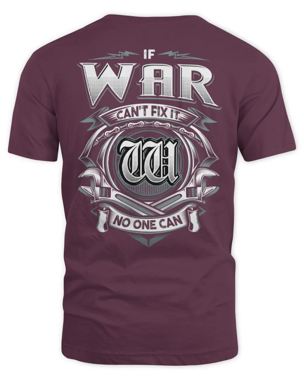 WAR AP81-K4-626 - Personalized Ahmed Quote Apparel “If Ahmed Can't Fix It, No One Can” - Unisex Standard T-Shirt - Maroon