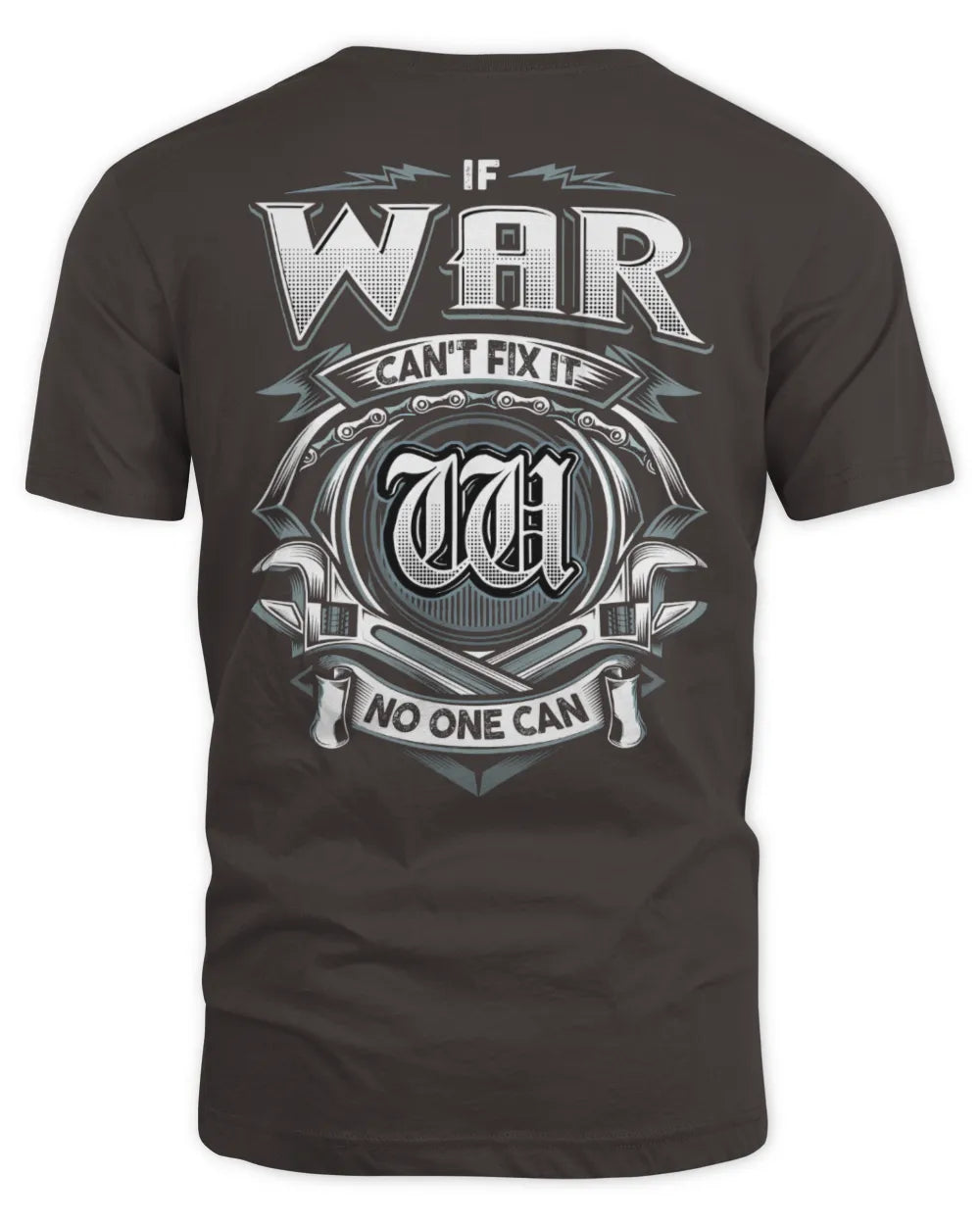 WAR AP81-K4-626 - Personalized Ahmed Quote Apparel “If Ahmed Can't Fix It, No One Can” - Unisex Standard T-Shirt - Dark Chocolate