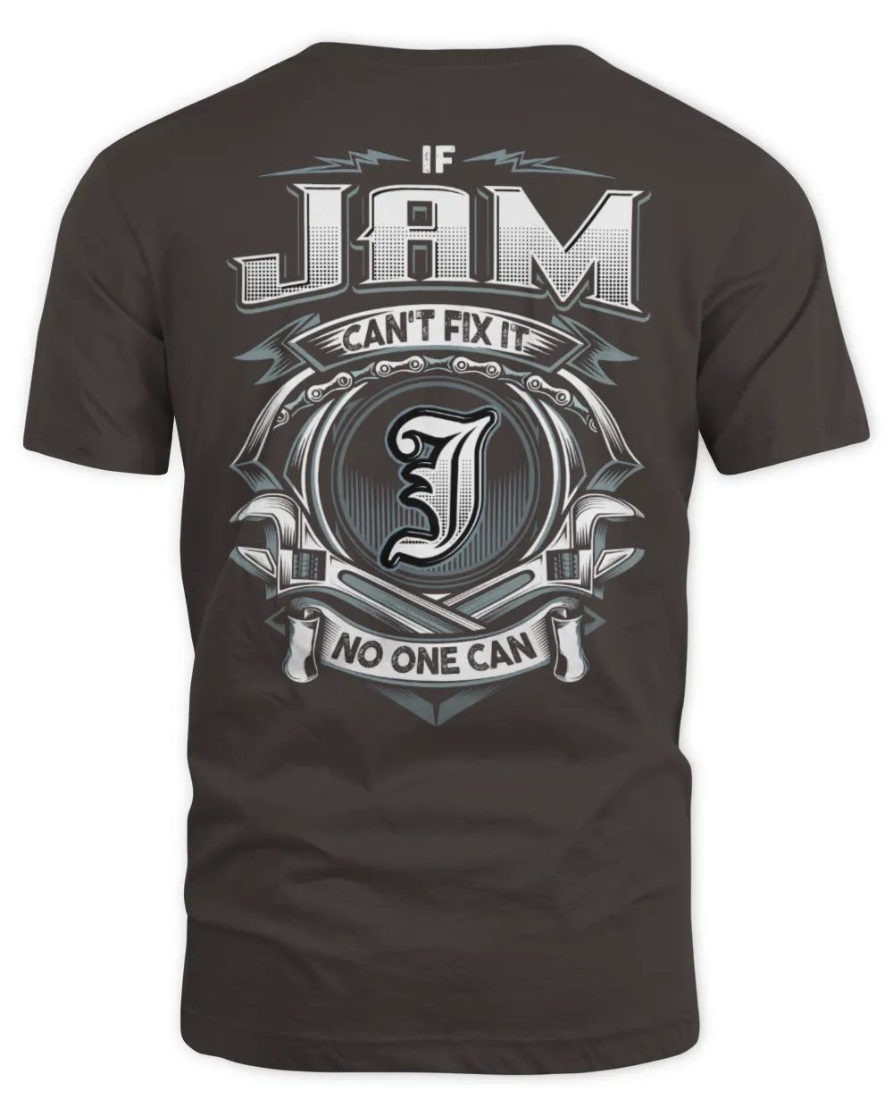 JAM AP81-K4-626 - Personalized Ahmed Quote Apparel “If Ahmed Can't Fix It, No One Can” - Unisex Standard T-Shirt - Dark Chocolate