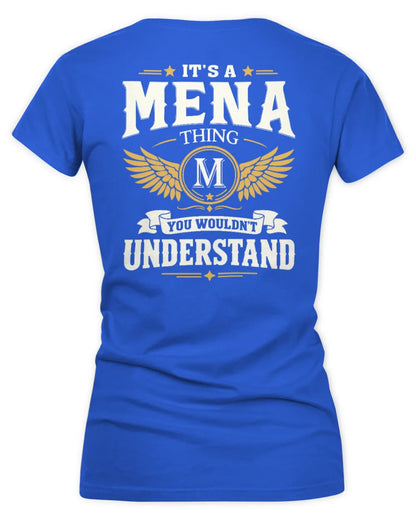 MENA KT06-M008 It’s a [NAME] Thing – You Wouldn’t Understand | Personalized Vintage T-Shirt - Women's V-Neck T-Shirt - Royal