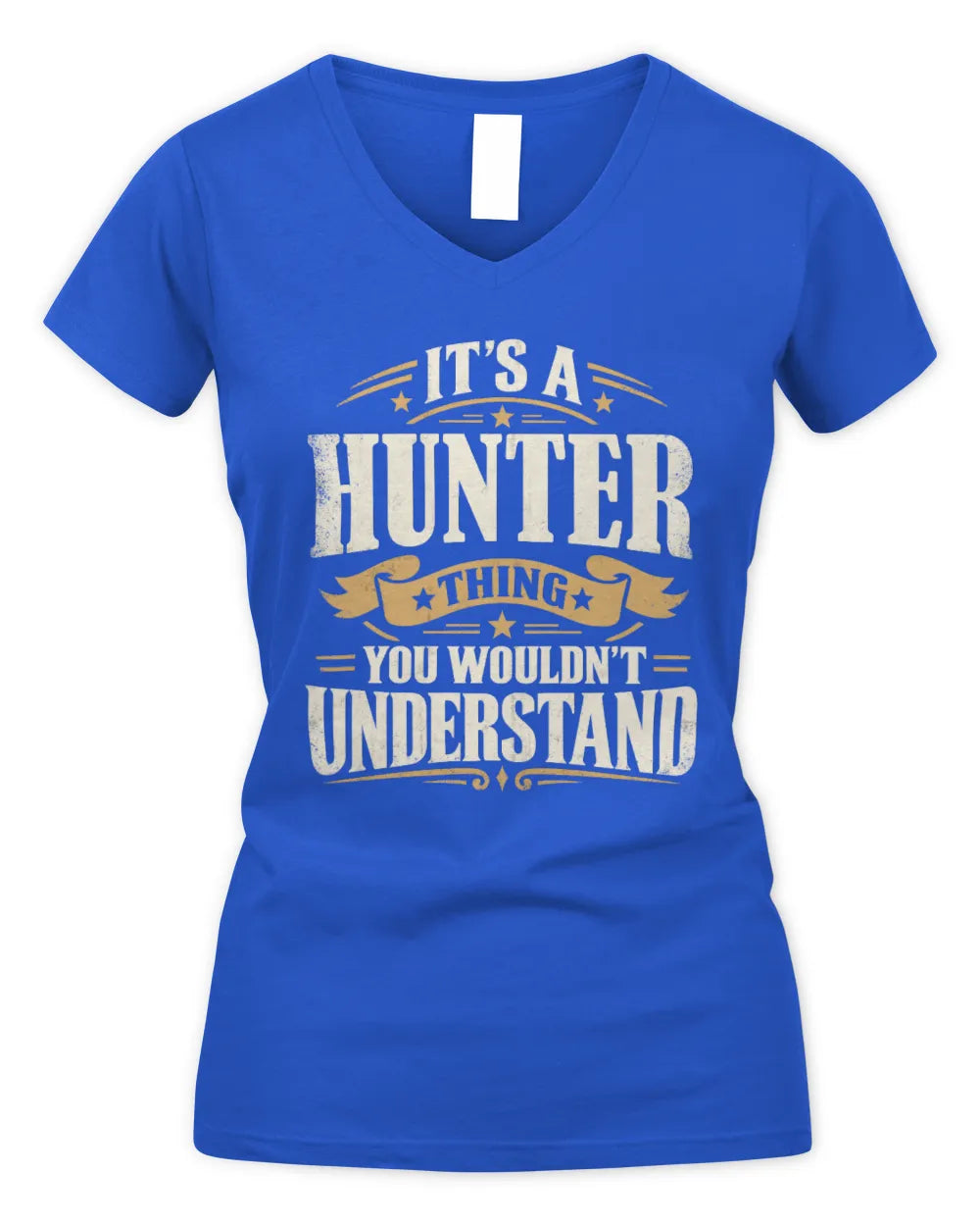 HUNTER P08 TH51 - Personalized “It’s a/an [NAME] Thing – You Wouldn’t Understand” Shirt - Women's V-Neck T-Shirt - Royal