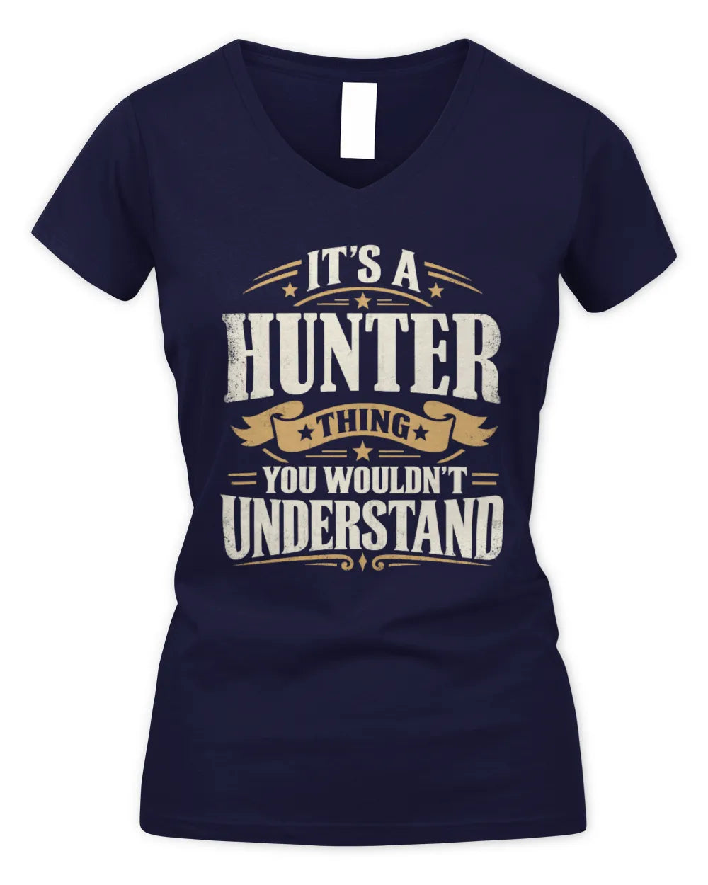 HUNTER P08 TH51 - Personalized “It’s a/an [NAME] Thing – You Wouldn’t Understand” Shirt - Women's V-Neck T-Shirt - Navy