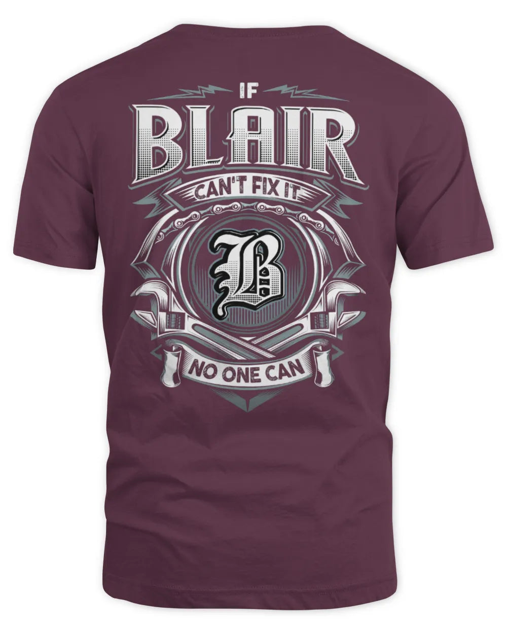 BLAIR AP81-K4-626 - Personalized Ahmed Quote Apparel “If Ahmed Can't Fix It, No One Can” - Unisex Standard T-Shirt - Maroon