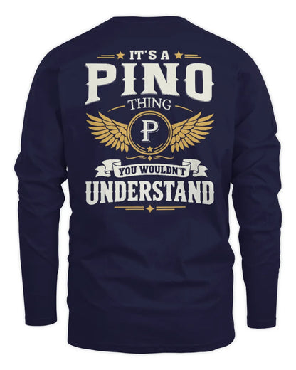 PINO KT06-M008 It’s a [NAME] Thing – You Wouldn’t Understand | Personalized Vintage T-Shirt - Men's Long Sleeved T-Shirt - Navy