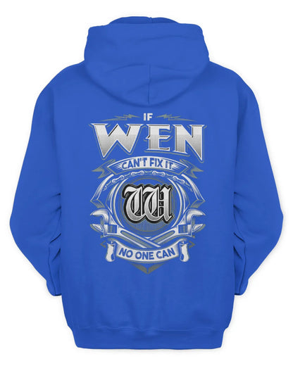 WEN AP81-K4-626 - Personalized Ahmed Quote Apparel “If Ahmed Can't Fix It, No One Can” - Unisex Hoodie - Royal