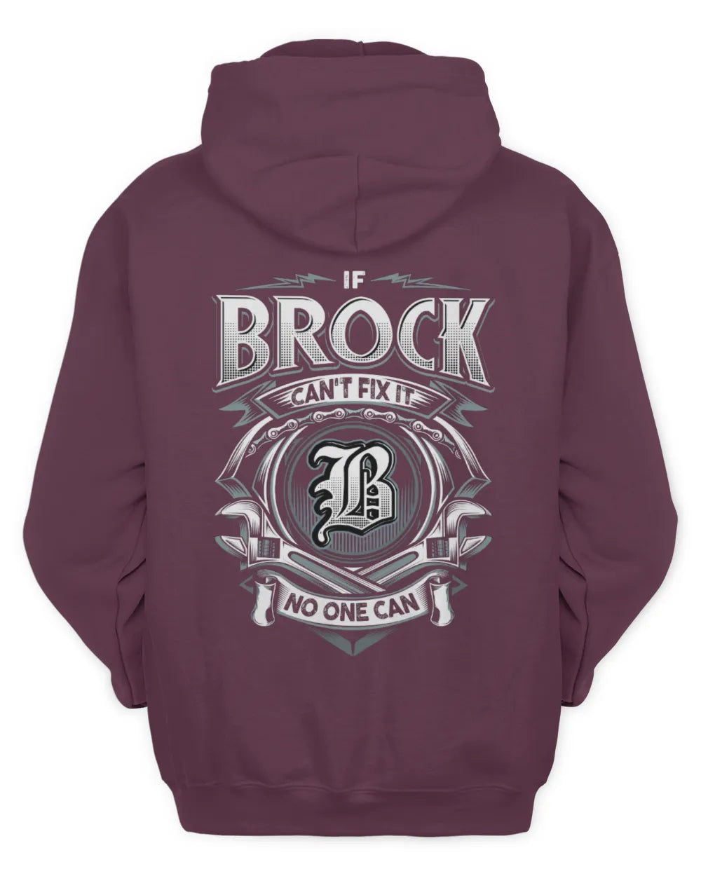 BROCK AP81-K4-626 - Personalized Ahmed Quote Apparel “If Ahmed Can't Fix It, No One Can” - Unisex Hoodie - Maroon