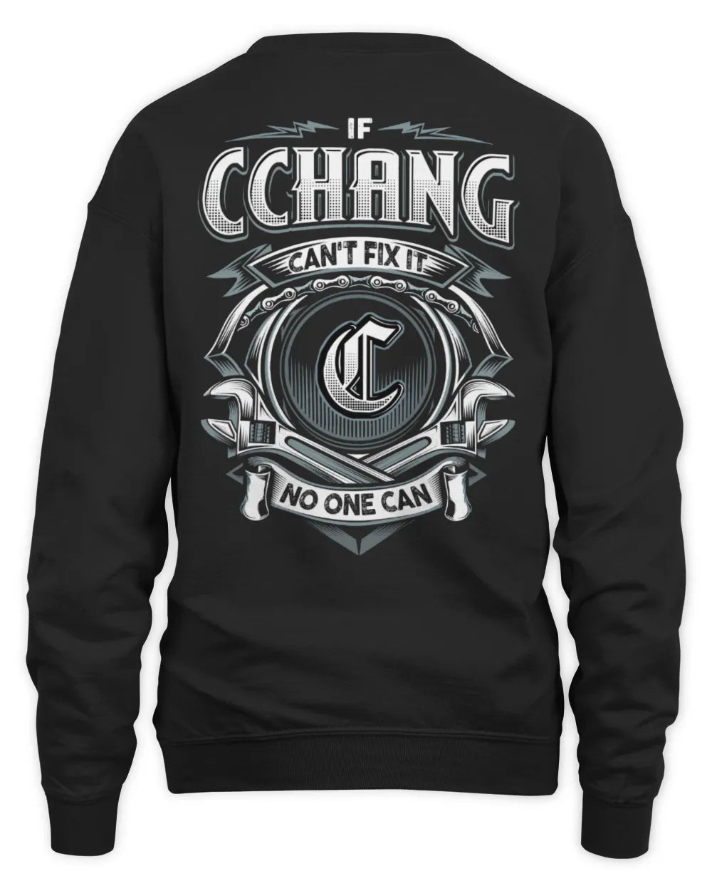 CCHANG AP81-K4-626 - Personalized Ahmed Quote Apparel “If Ahmed Can't Fix It, No One Can” - Unisex Sweatshirt - Black