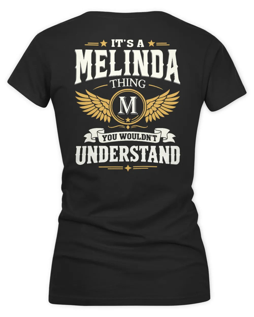 MELINDA KT06-M008 It’s a [NAME] Thing – You Wouldn’t Understand | Personalized Vintage T-Shirt - Women's V-Neck T-Shirt - Black