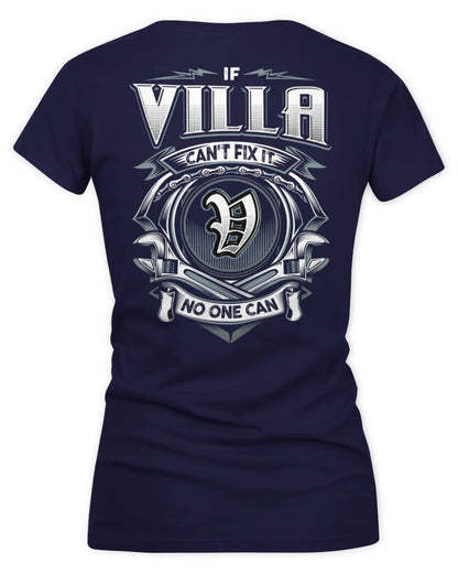 VILLA AP81-K4-626 - Personalized Ahmed Quote Apparel “If Ahmed Can't Fix It, No One Can” - Women's V-Neck T-Shirt - Navy