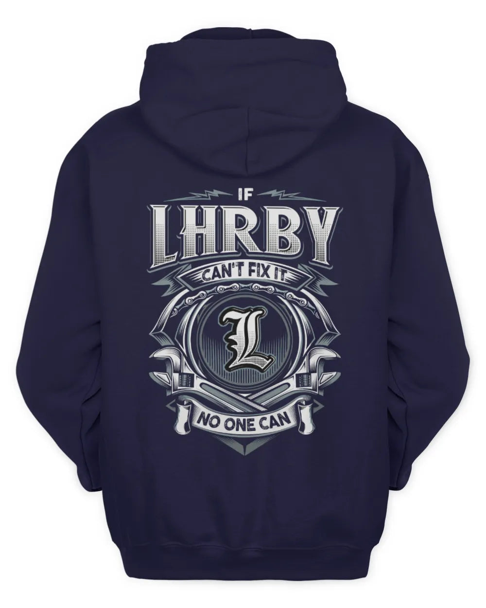 LHRBY AP81-K4-626 - Personalized Ahmed Quote Apparel “If Ahmed Can't Fix It, No One Can” - Unisex Hoodie - Navy