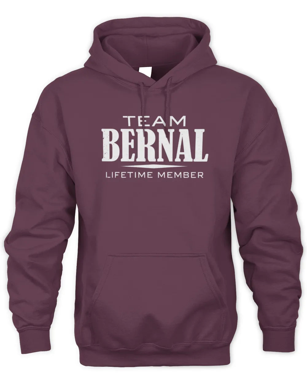 BERNAL BL62-K4-128 - Personalized “Team NAME Lifetime Member” - Unisex Hoodie - Maroon