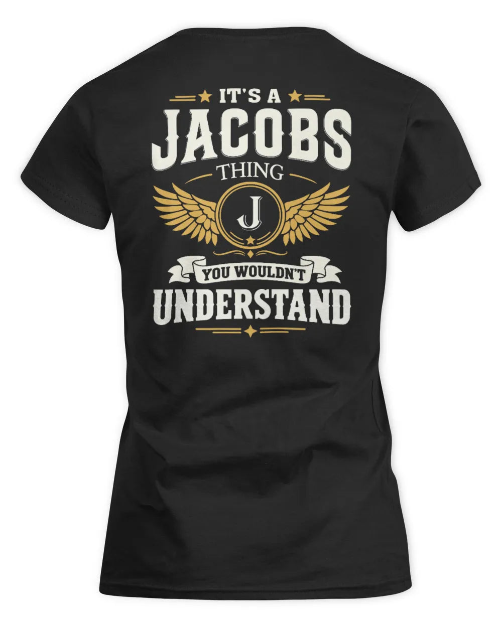 JACOBS KT06-M008 It’s a [NAME] Thing – You Wouldn’t Understand | Personalized Vintage T-Shirt - Women's Standard T-Shirt - Black