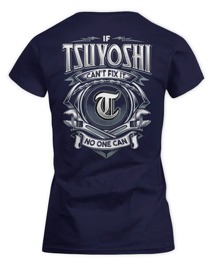TSUYOSHI AP81-K4-626 - Personalized Ahmed Quote Apparel “If Ahmed Can't Fix It, No One Can” - Women's Standard T-Shirt - Navy