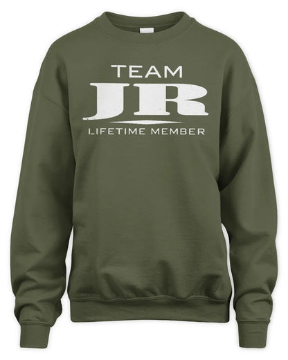 JR BL62-K4-128 - Personalized “Team NAME Lifetime Member” - Unisex Sweatshirt - Military Green