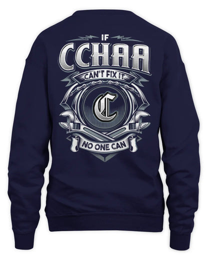 CCHAA AP81-K4-626 - Personalized Ahmed Quote Apparel “If Ahmed Can't Fix It, No One Can” - Unisex Sweatshirt - Navy