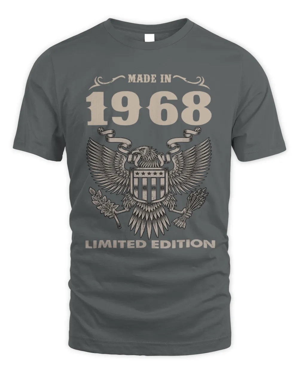 1968 HH89-K2 – Classic Birth Year Limited Edition T-Shirt - Unisex Standard T-Shirt - Charcoal