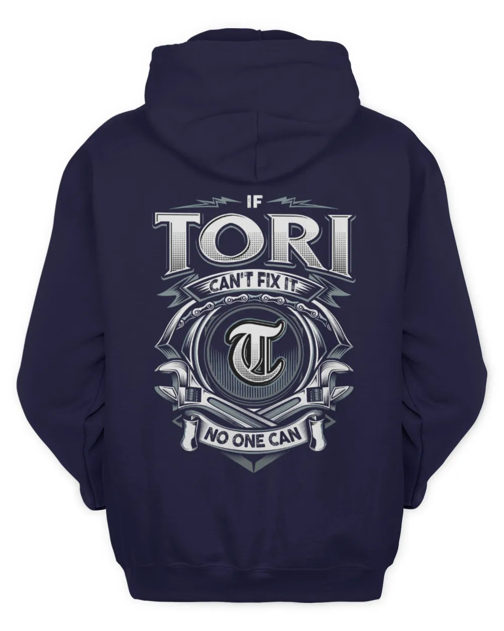 TORI AP81-K4-626 - Personalized Ahmed Quote Apparel “If Ahmed Can't Fix It, No One Can” - Unisex Hoodie - Navy