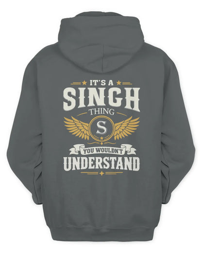 SINGH KT06-M008 It’s a [NAME] Thing – You Wouldn’t Understand | Personalized Vintage T-Shirt - Unisex Hoodie - Charcoal