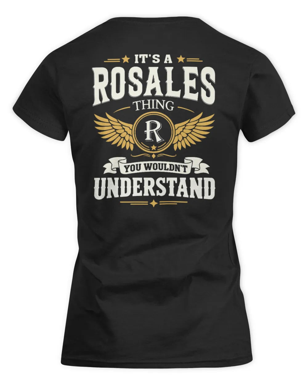 ROSALES KT06-M008 It’s a [NAME] Thing – You Wouldn’t Understand | Personalized Vintage T-Shirt - Women's Standard T-Shirt - Black
