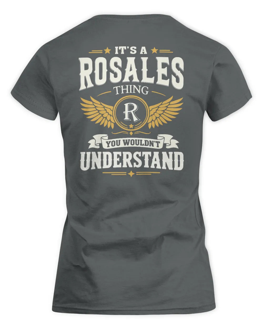 ROSALES KT06-M008 It’s a [NAME] Thing – You Wouldn’t Understand | Personalized Vintage T-Shirt - Women's Standard T-Shirt - Charcoal