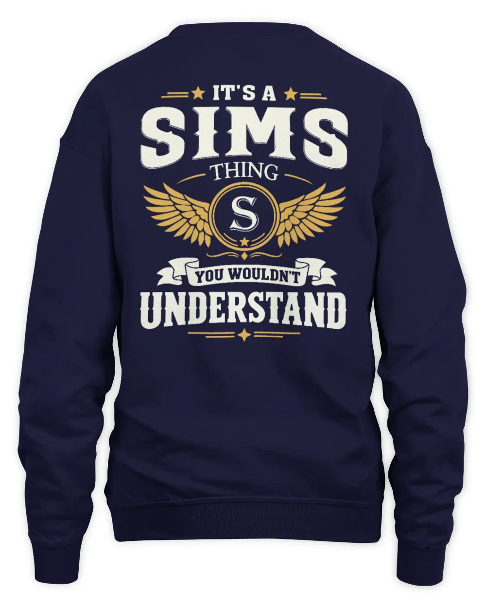 SIMS KT06-M008 It’s a [NAME] Thing – You Wouldn’t Understand | Personalized Vintage T-Shirt - Unisex Sweatshirt - Navy