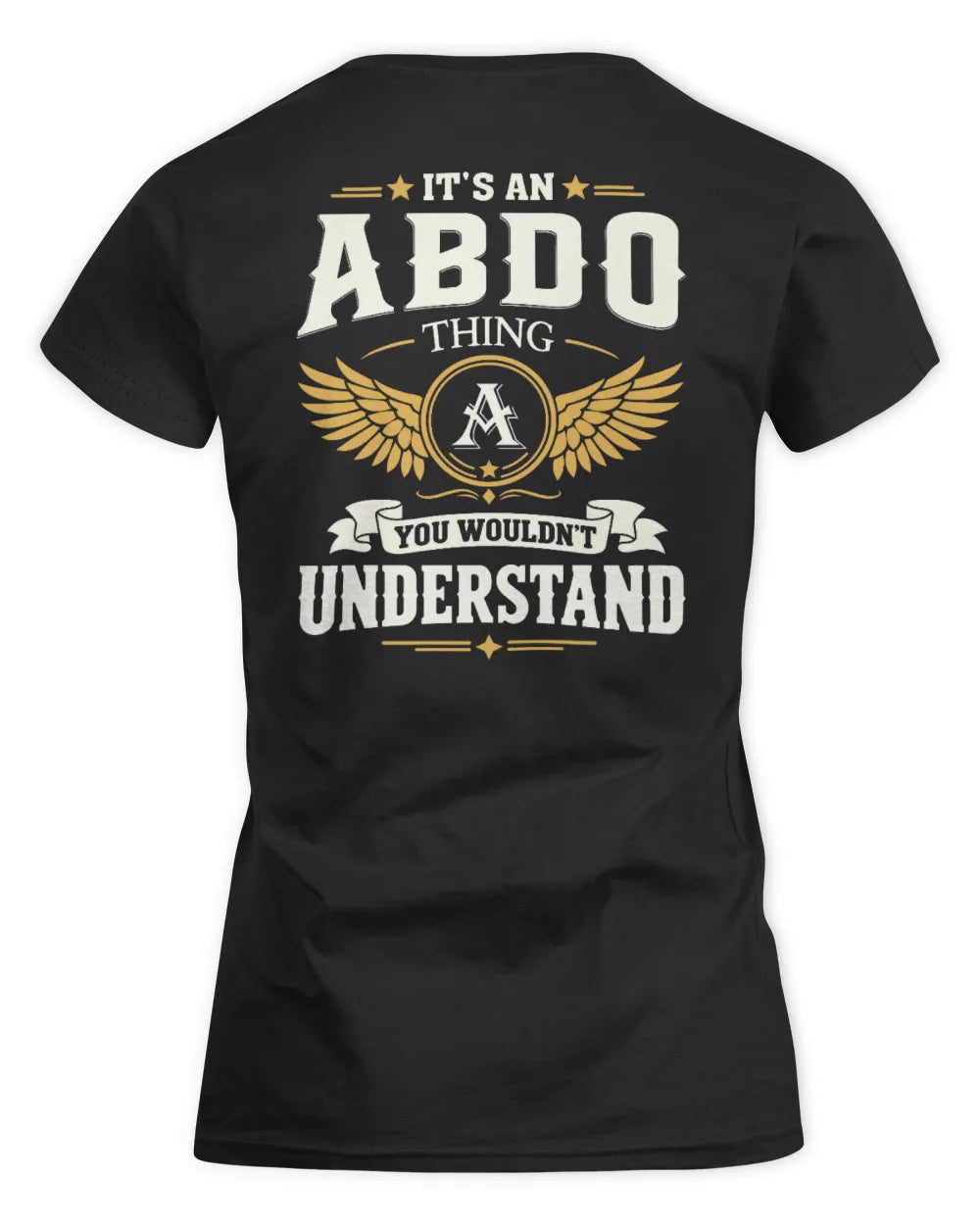 ABDO KT06-M008 It’s a [NAME] Thing – You Wouldn’t Understand | Personalized Vintage T-Shirt - Women's Standard T-Shirt - Black