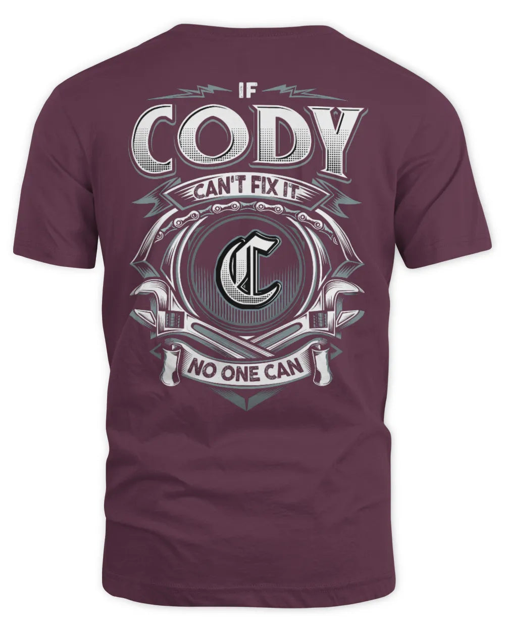 CODY AP81-K4-626 - Personalized Ahmed Quote Apparel “If Ahmed Can't Fix It, No One Can” - Unisex Standard T-Shirt - Maroon