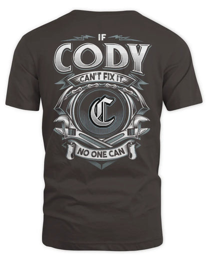 CODY AP81-K4-626 - Personalized Ahmed Quote Apparel “If Ahmed Can't Fix It, No One Can” - Unisex Standard T-Shirt - Dark Chocolate