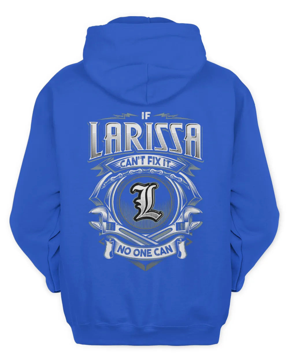 LARISSA AP81-K4-626 - Personalized Ahmed Quote Apparel “If Ahmed Can't Fix It, No One Can” - Unisex Hoodie - Royal