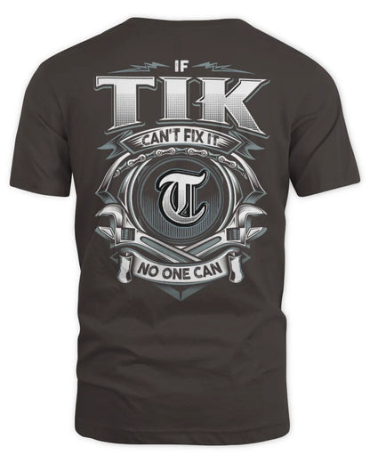 TIK AP81-K4-626 - Personalized Ahmed Quote Apparel “If Ahmed Can't Fix It, No One Can” - Unisex Standard T-Shirt - Dark Chocolate