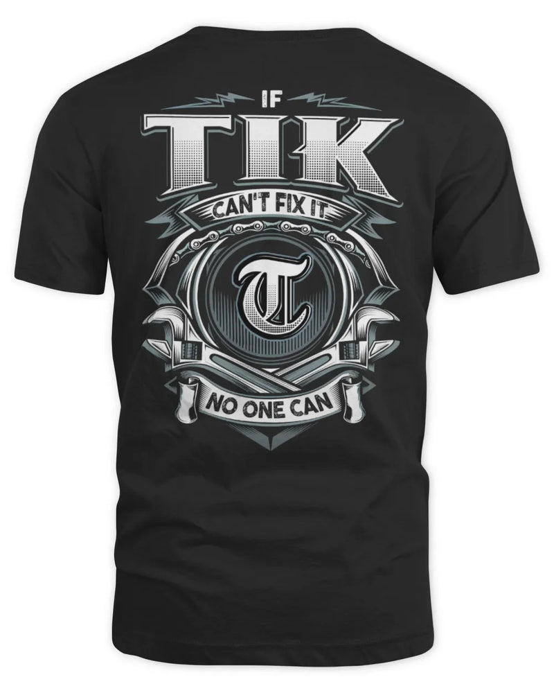 TIK AP81-K4-626 - Personalized Ahmed Quote Apparel “If Ahmed Can't Fix It, No One Can” - Unisex Standard T-Shirt - Black