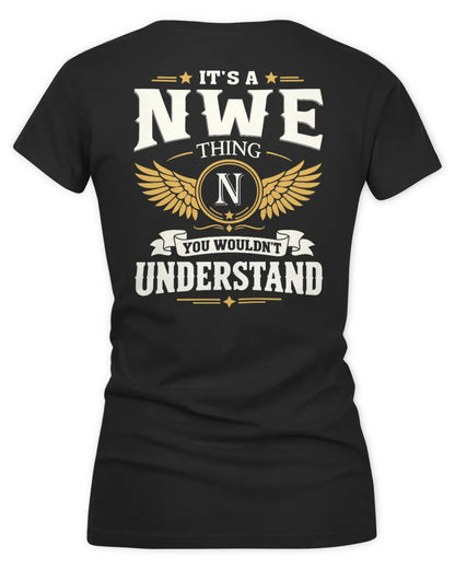 NWE KT06-M008 It’s a [NAME] Thing – You Wouldn’t Understand | Personalized Vintage T-Shirt - Women's V-Neck T-Shirt - Black